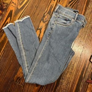 Express Embellished rhinestone Stylish Blue Denim Jeans